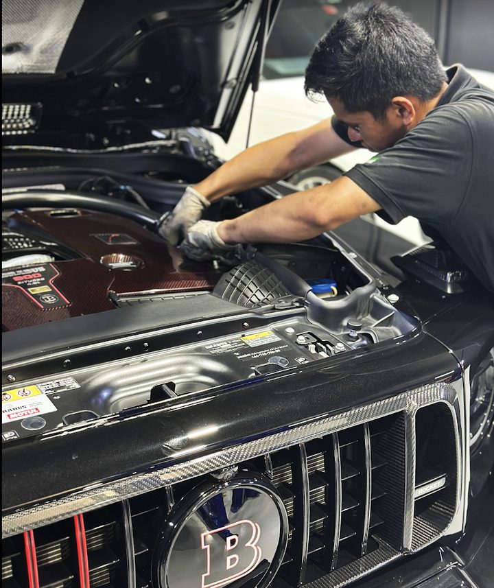 Engine repair and diagnostics at Britfix Auto Repair Dubai